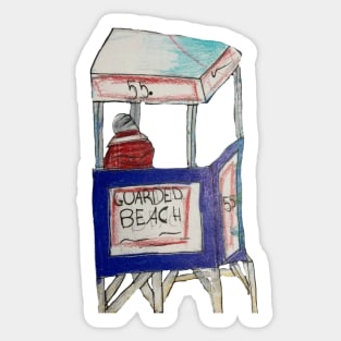 Lifeguard stand Sticker